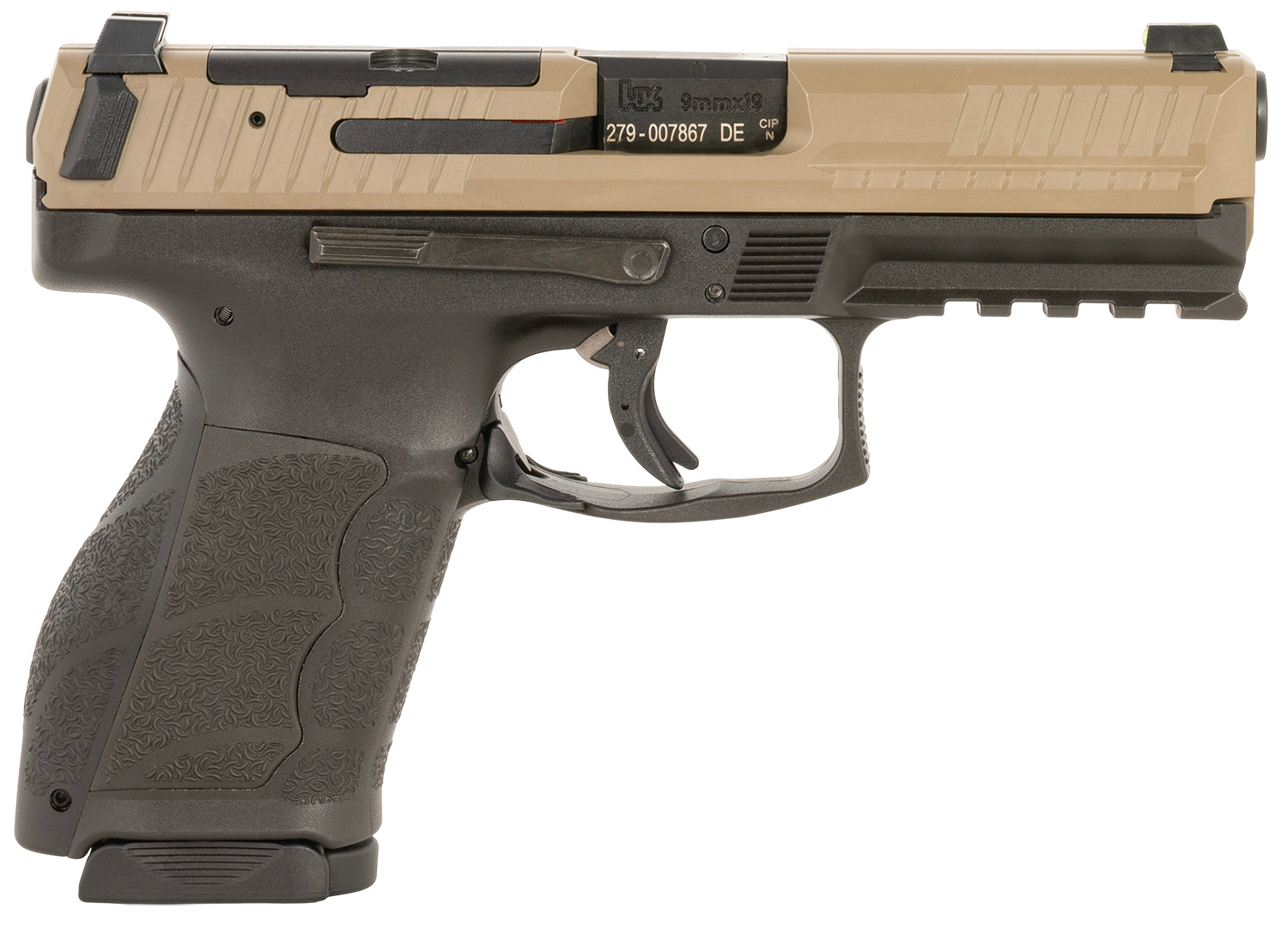 HK VP9A1 Full Size 9MM 15 1 4 53 Brown Frame