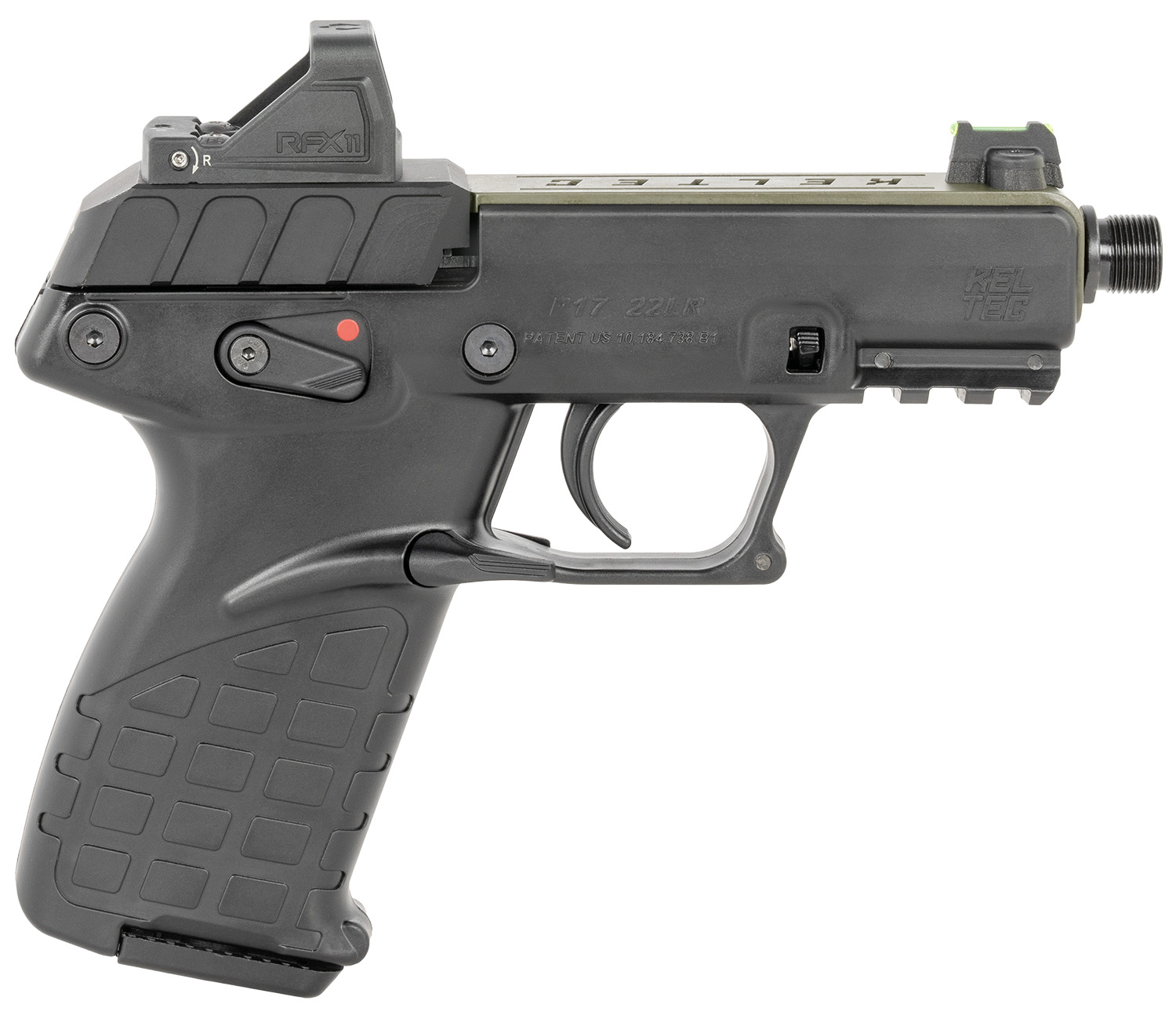 Kel Tec P17 22 LR 161 3 80 Optic Ready Tan Black