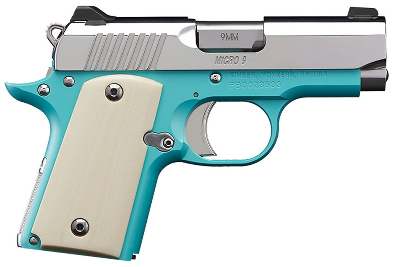Kimber Micro 9 Bel Air 9MM Pistol Bel Air Blue