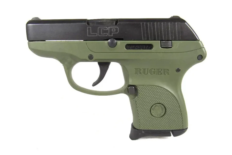 LCP 380ACP Centerfire Pistol with OD Green Grip Frame