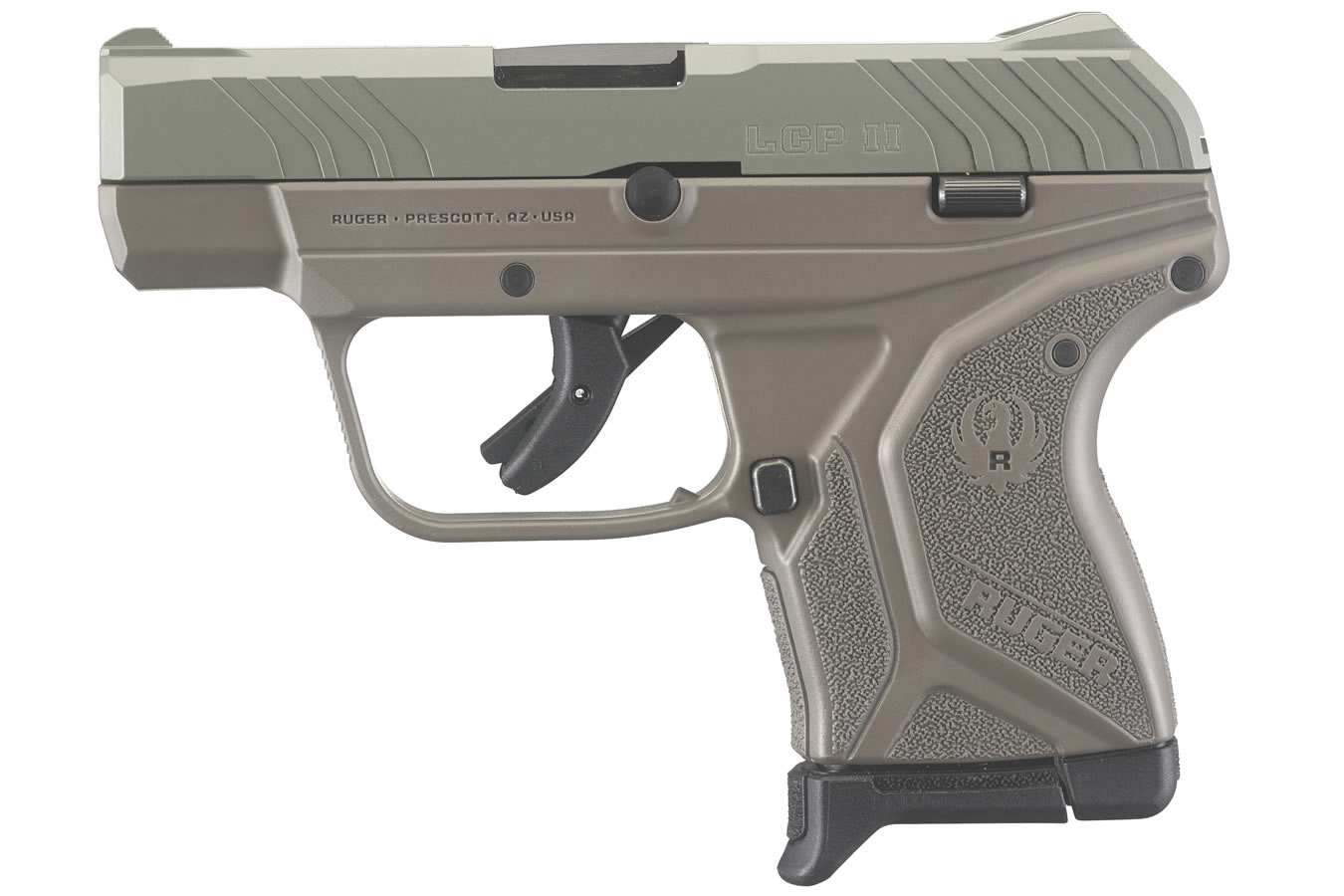 LCP II 380 ACP Carry Conceal Pistol with Elite Earth Cerakote Frame and Jungle G