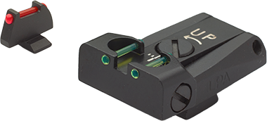 LPA Fiber Optic Beretta Stock, Brigadier, Billenium Sight Set