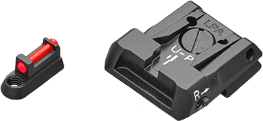 LPA Black Target Carry Sight Set for CZ P07, P09, and CZ75P07