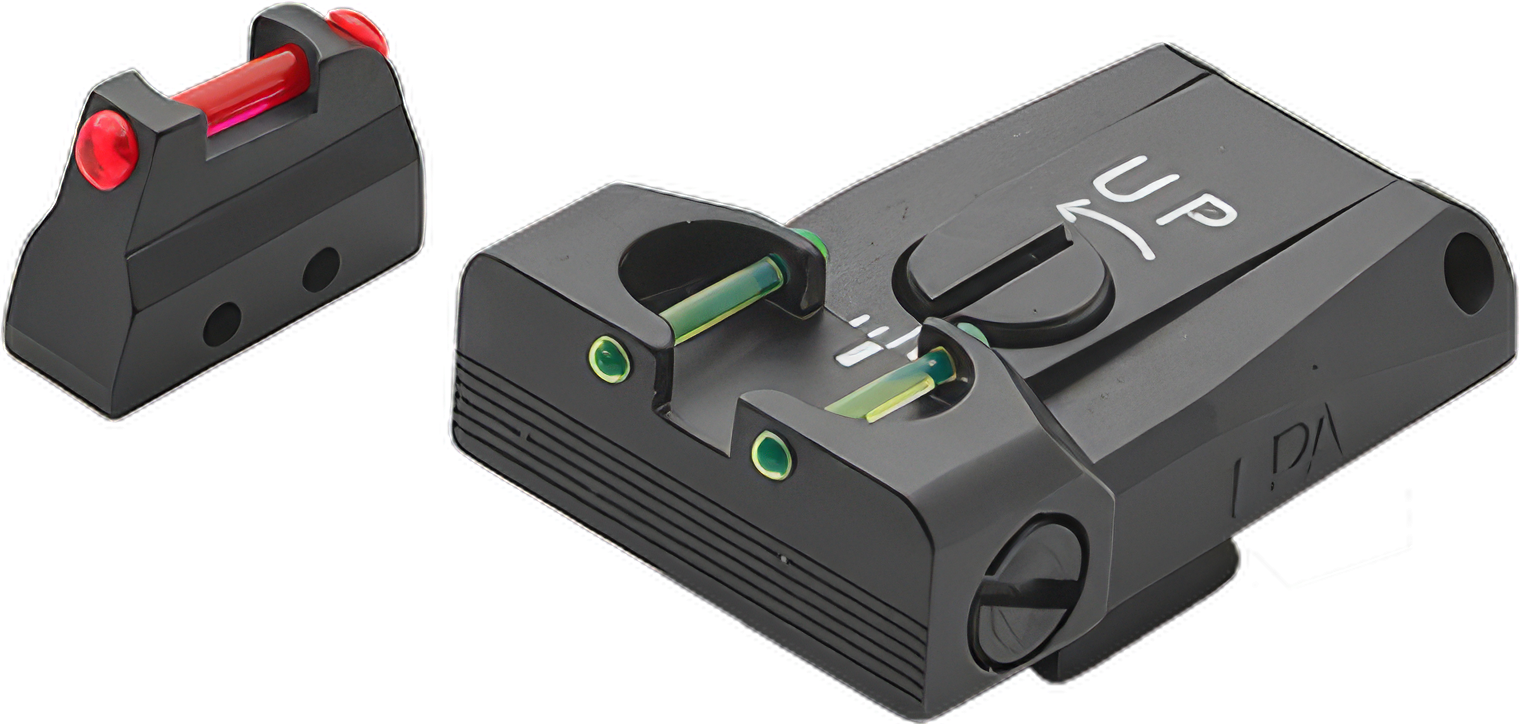 LPA Fiber Optic Sight Set - Beretta 92 / 96 / 98 / M9A1 (All-Fiber)