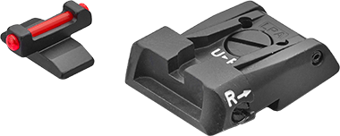 LPA Red Fiber Front Carry Sight Set for Beretta 92X Performance