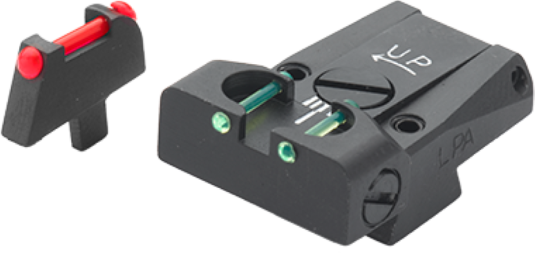 LPA TTF75CZ Fiber Optic Sight Set for CZ Old Models