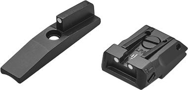 LPA White Dot Carry Sight Set for Ruger Mark IV 22/45 Lite