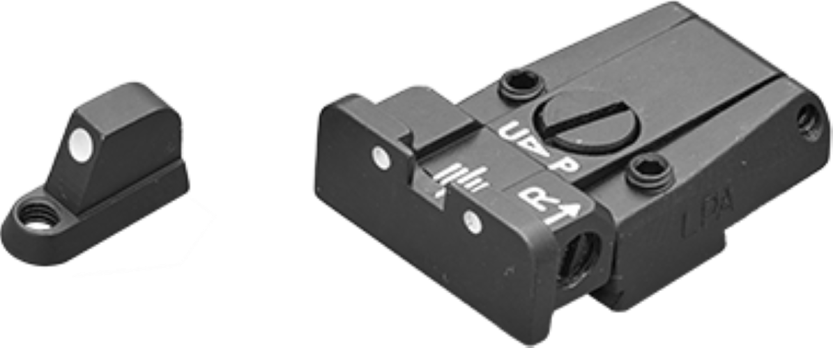 LPA White Dot Sight Set for CZ 75 SP01, 75B, 85 - Low-Profile