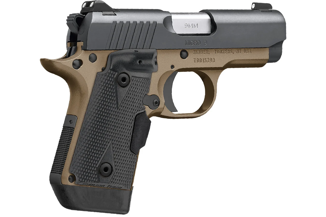 Micro 9 Desert Night 9mm with Crimson Trace Lasergrips