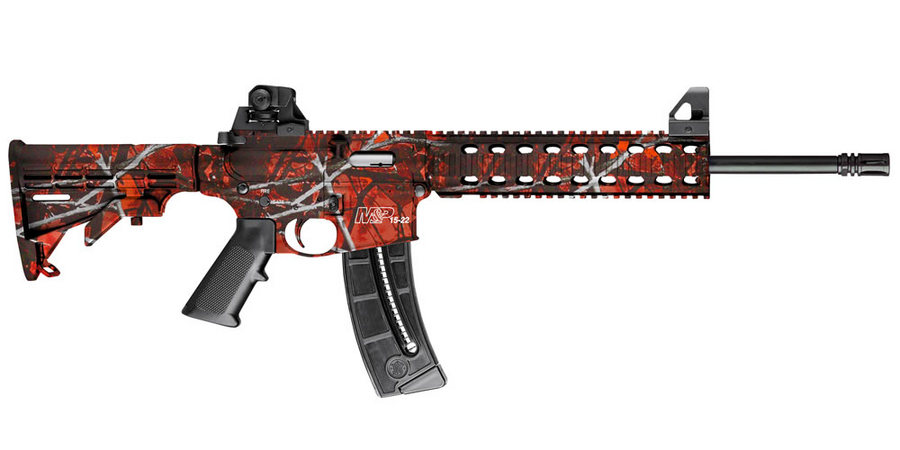 MP15-22 22 LR Harvest Moon Orange Semi-Auto Rimfire Rifle