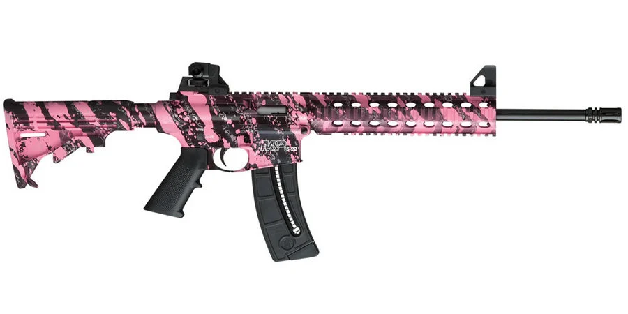 MP15-22 22 LR Pink Platinum Semi-Auto Rimfire Rifle