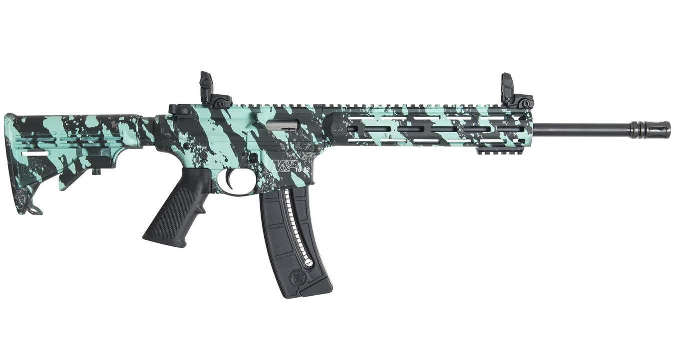 MP15-22 Sport 22LR Rimfire Rifle with Robins Egg Platinum Finish