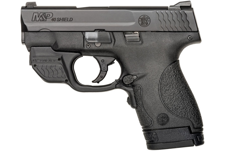 MP40 Shield 40 S&W Centerfire Pistol with Green Crimson Trace Laserguard