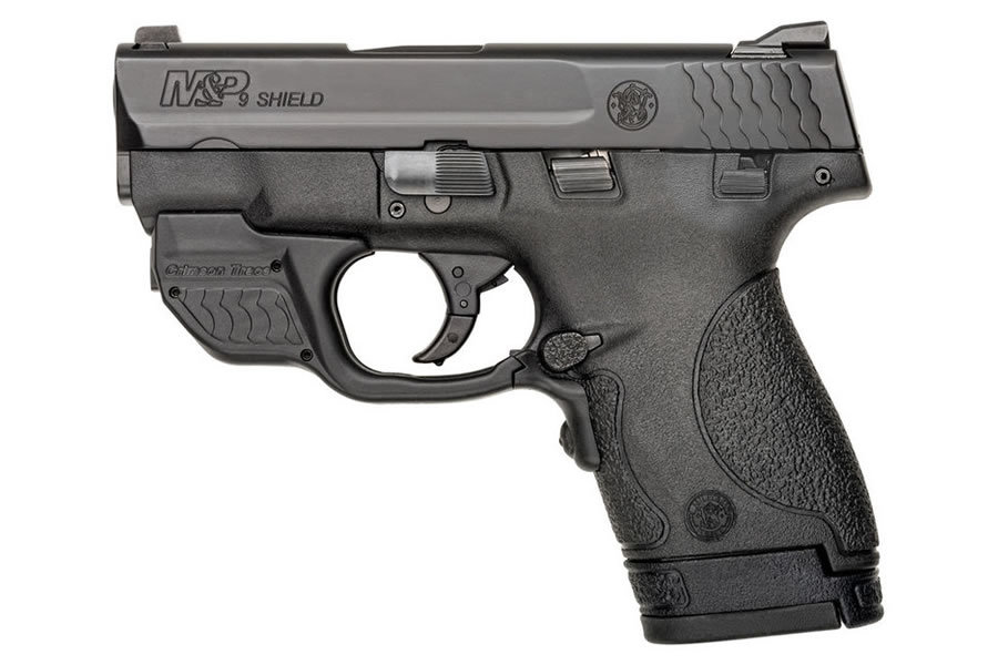 MP9 Shield 9mm Centerfire Pistol with Green Crimson Trace Laserguard
