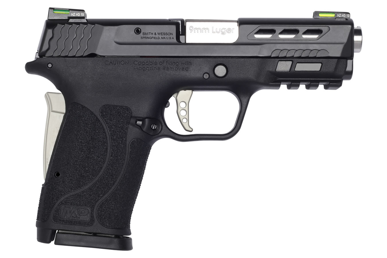 MP9 Shield EZ 9mm Performance Center Pistol with Silver Ported Barrel (No Thumb Safety)