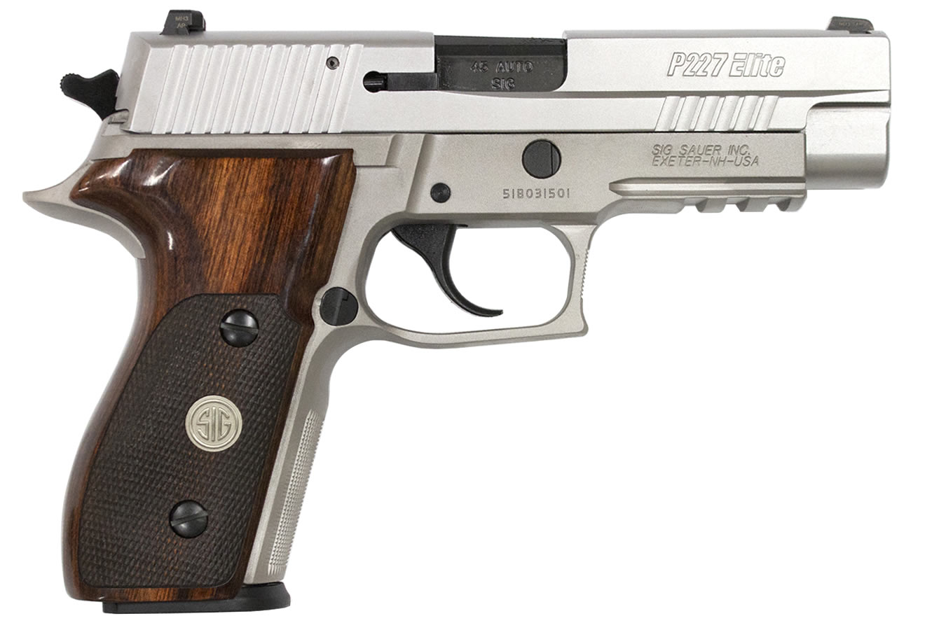 P227 Elite 45 ACP Alloy Stainless with Night Sights