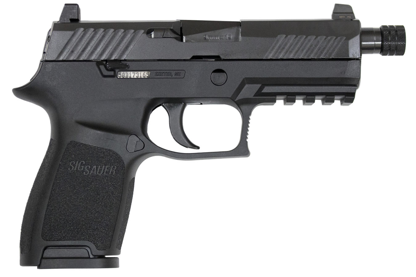 P320 Compact 9mm Striker Fired Pistol with Threaded Barrel and Night Sights
