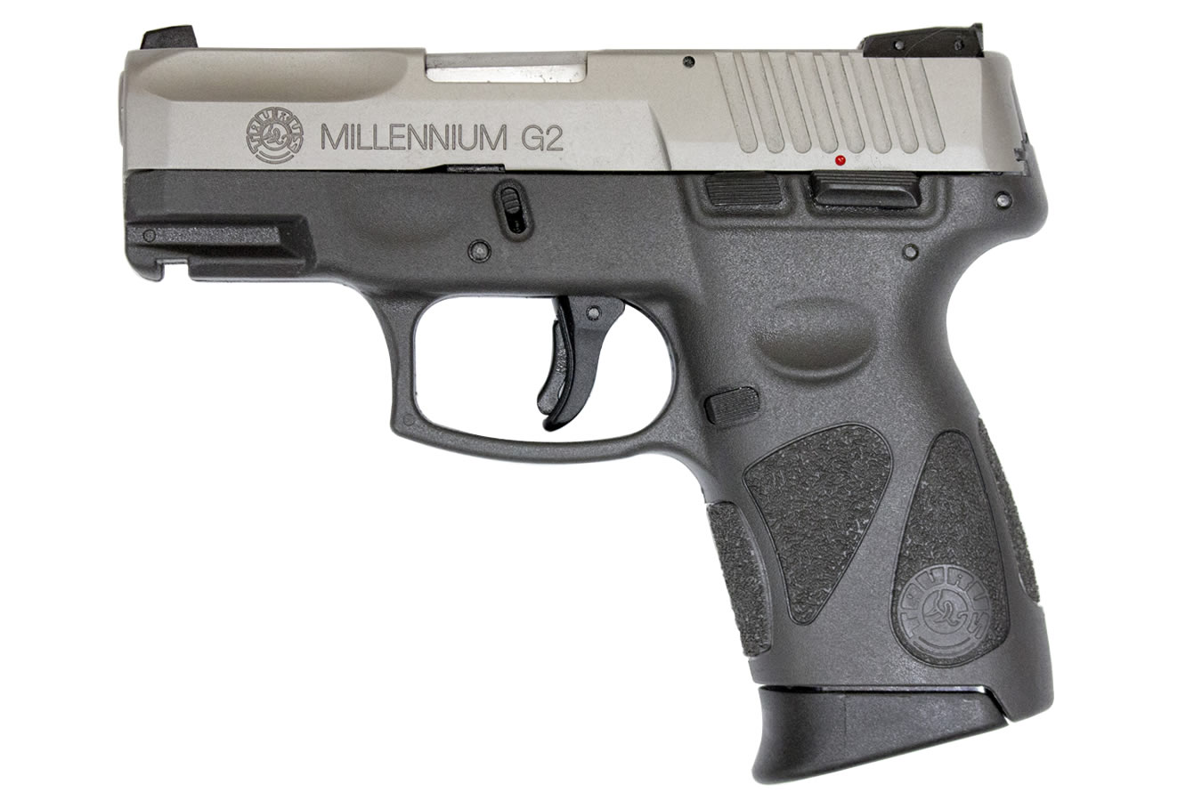 PT140 Millennium G2 40 S&W Pistol with Stainless Slide and Gray Frame