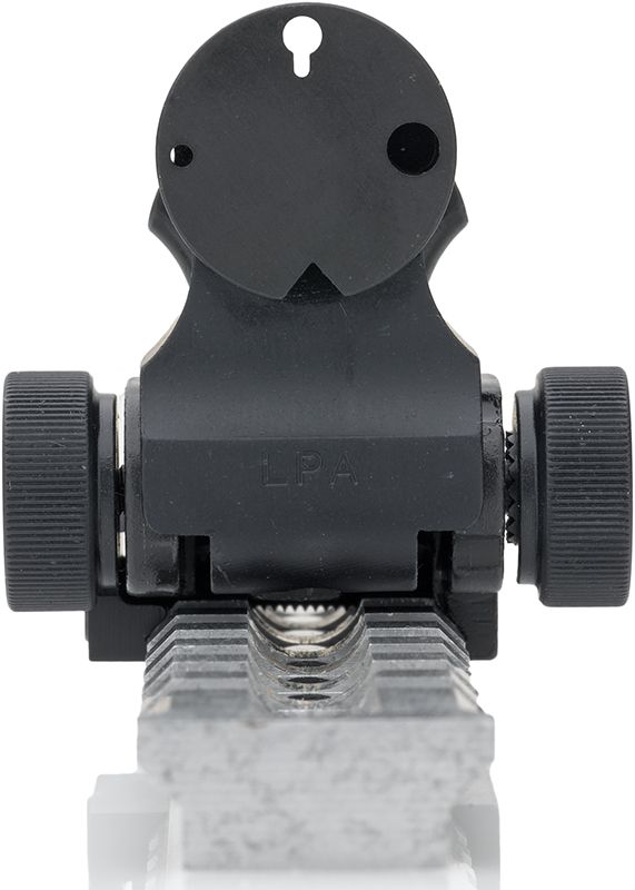 Rifle Adjustable Sight LPA Folding Tactical Rail Series Rear Sight, MAS7 - Ghost Ring — image 2
