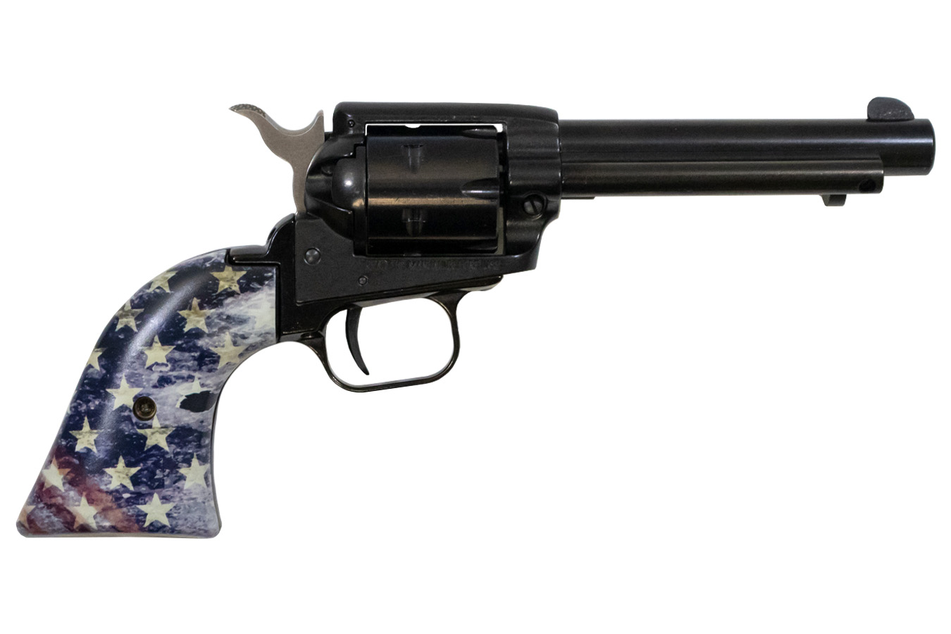 Rough Rider 22LR Rimfire Revolver with 4.75 inch Barrel and American Flag Grips