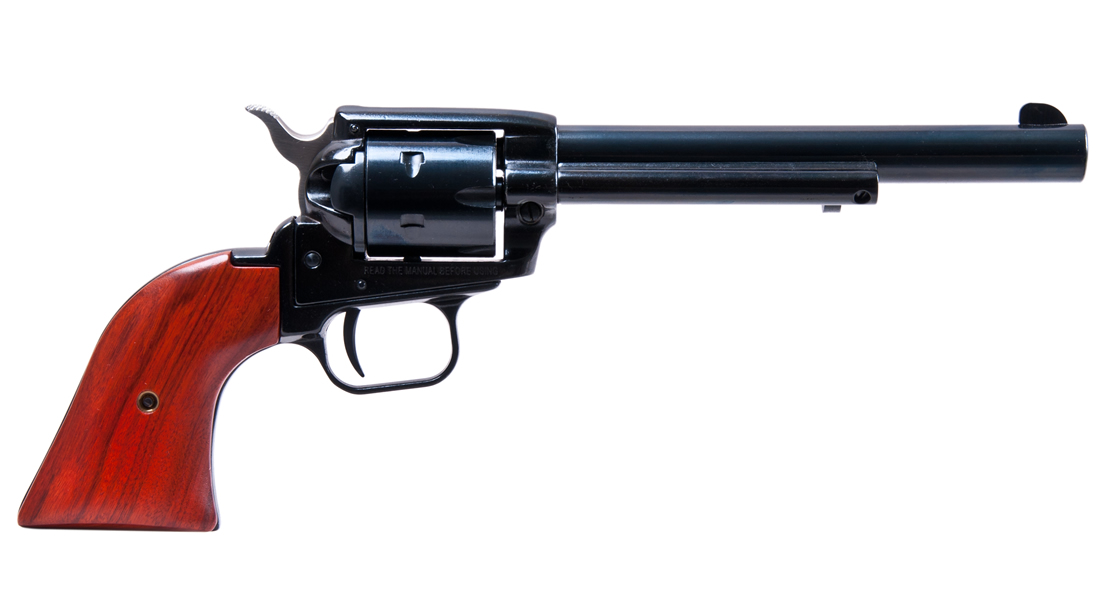 Rough Rider 22LR Rimfire Revolver with Deadmans Hand Grips and 6.5 Inch Barrel