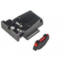 Ruger- P90 thru P97 - Black Target with Fiber Front Adjustable Sight Set