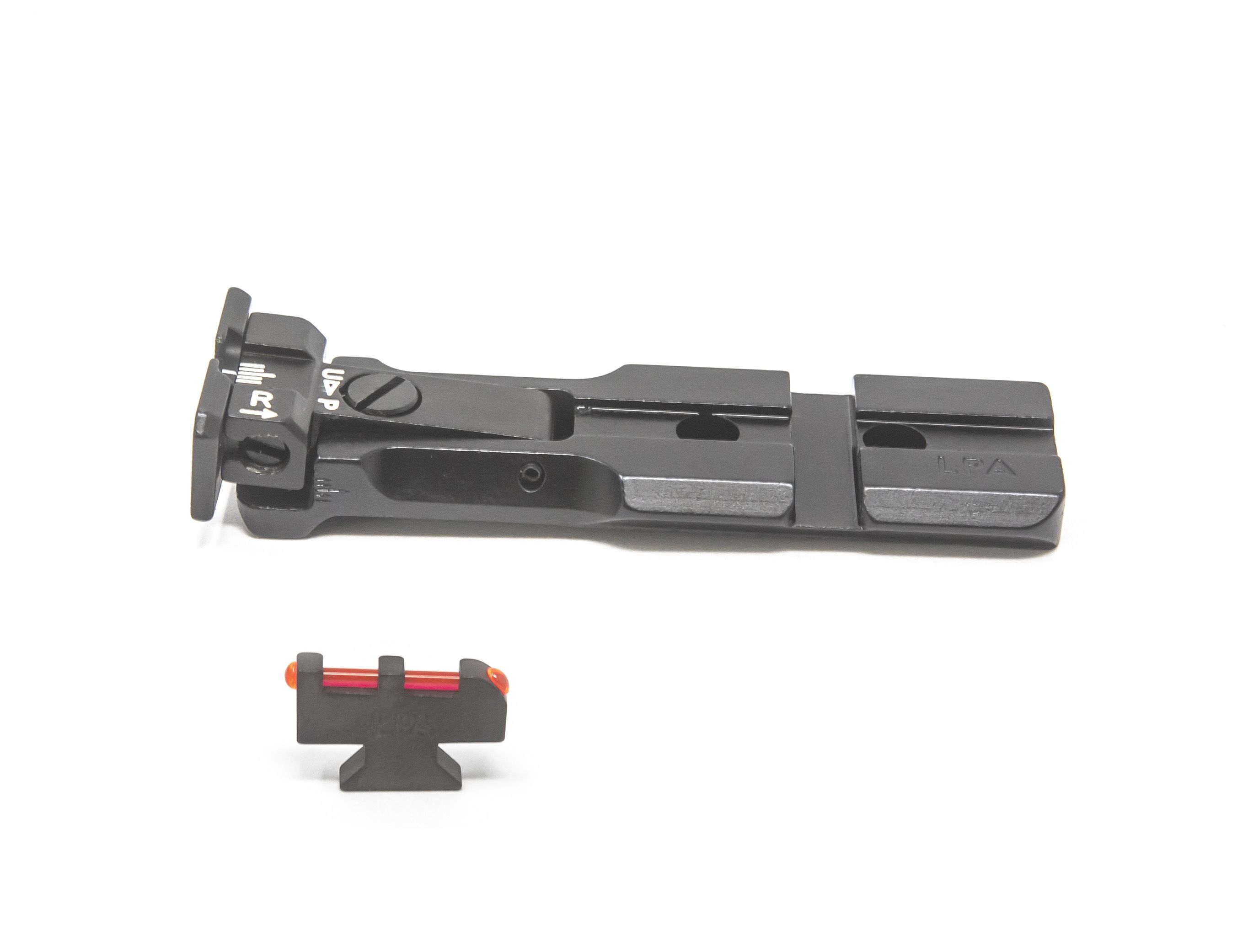 S&W RMR Rear Sight Black Target Black Body With Red Plunger Front Sight — image 2
