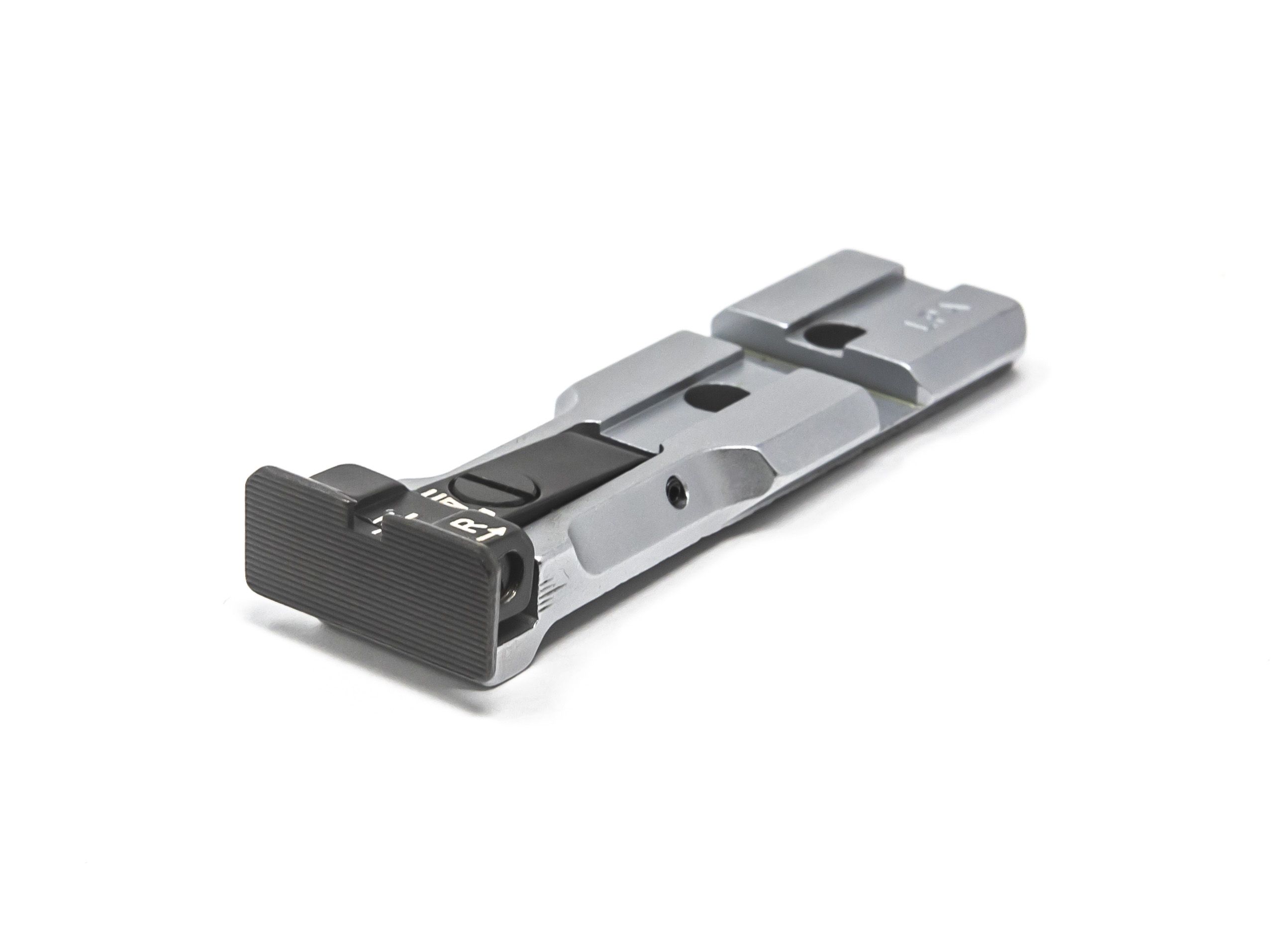 S&W RMR Rear Sight Black Target Silver Body