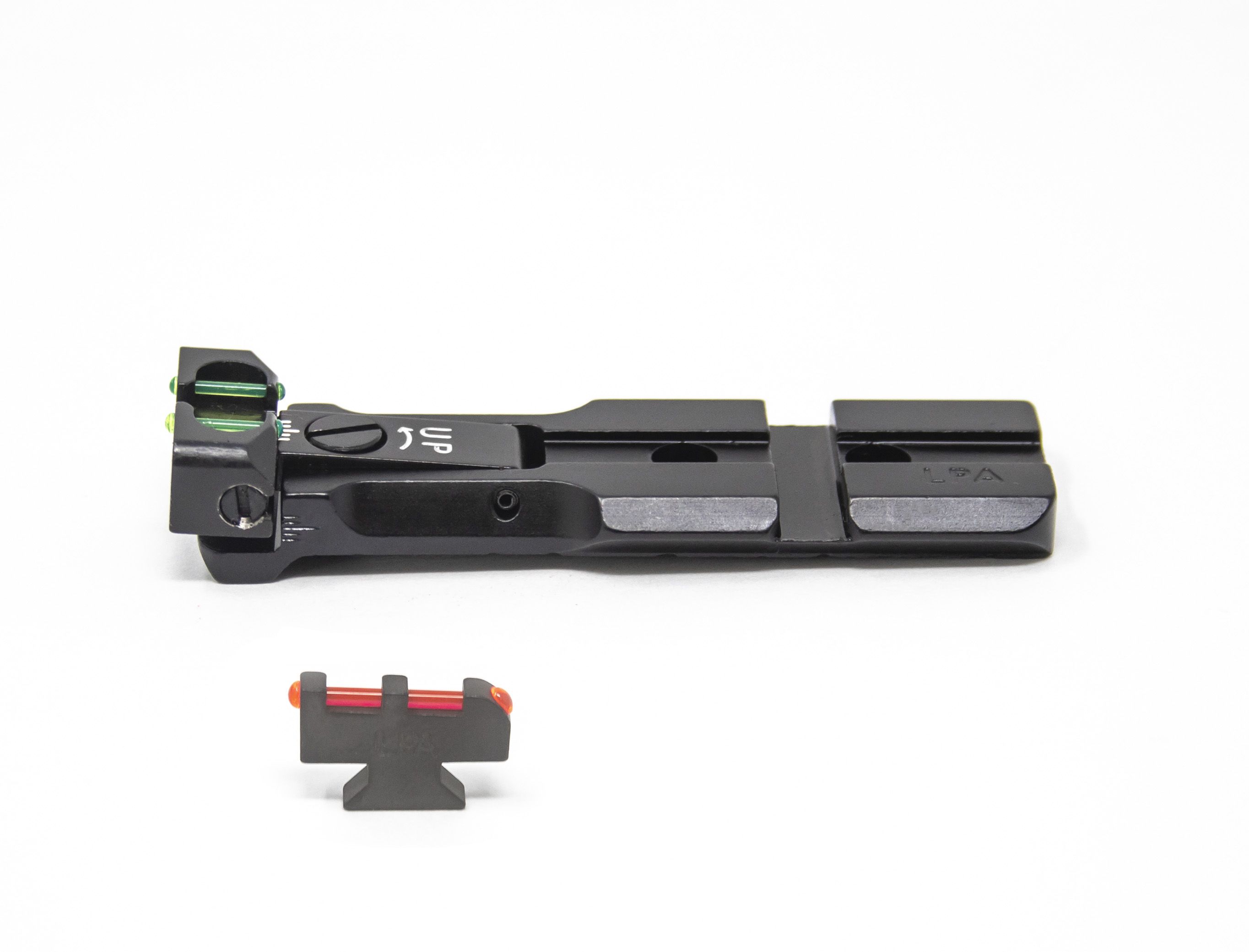 S&W RMR Rear Sight Fiber Optic Black Body With Red Plunger Front Sight — image 2
