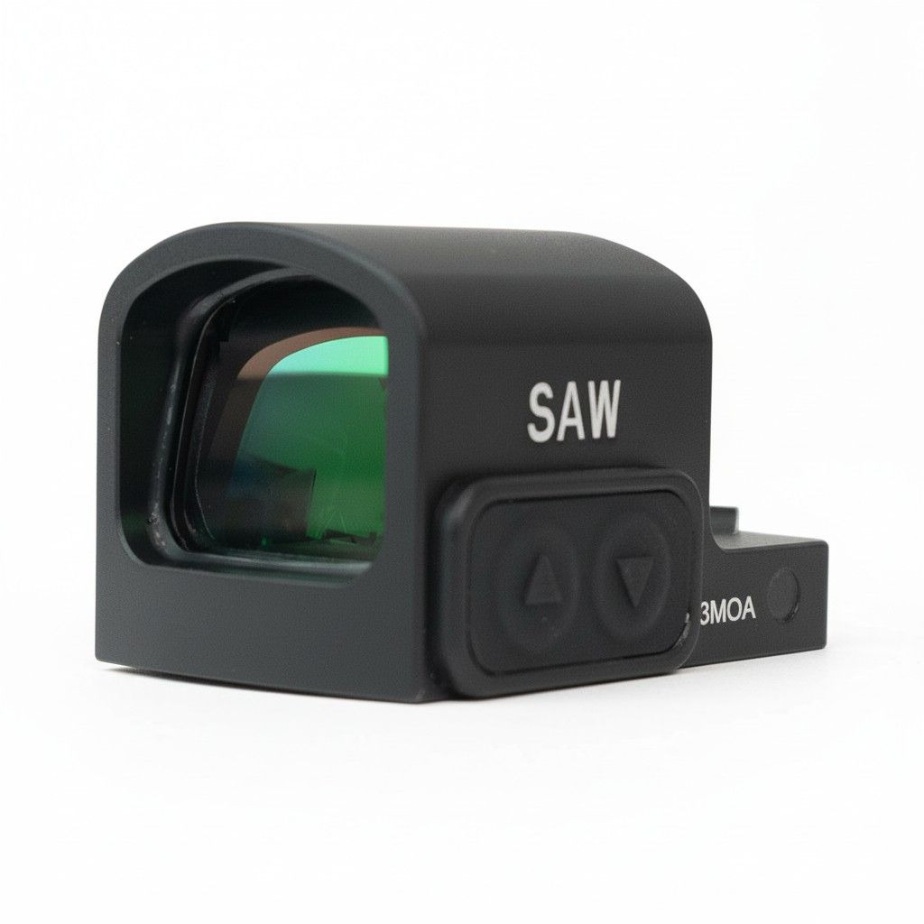 SAW ENCLOSED OPTIC - RMS/C Footprint - Green Dot (3 MOA)