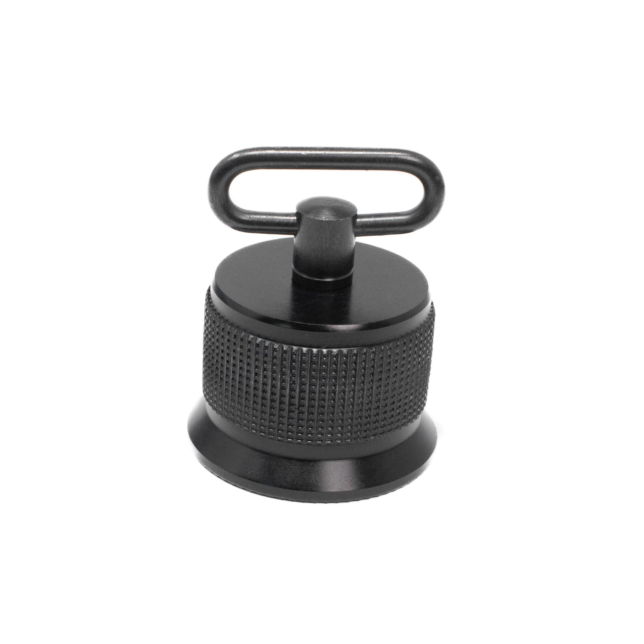 Shotgun Magazine Cap Checkered - Standard W/ Sling Swivel