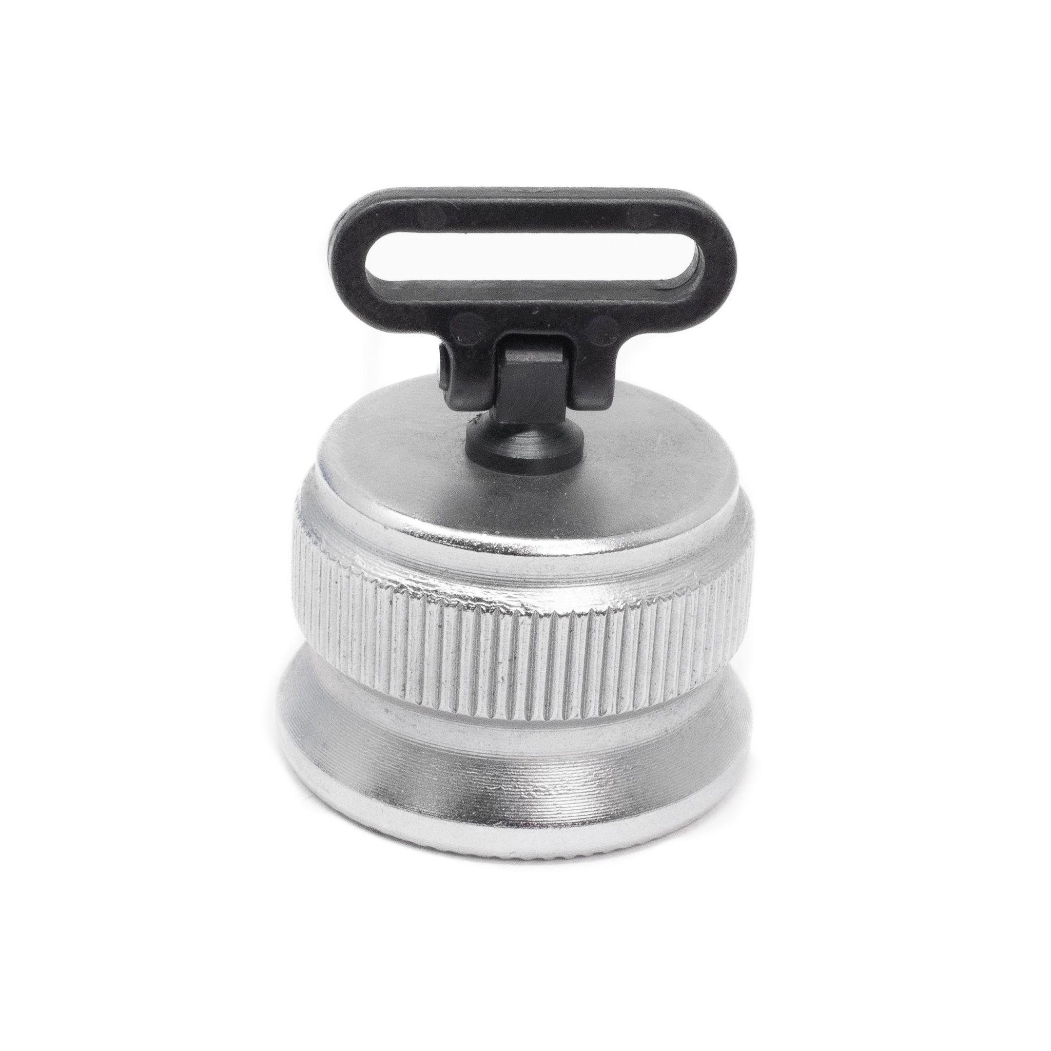 Shotgun Magazine Cap Serrated (Silver) - Standard W/ Sling Swivel
