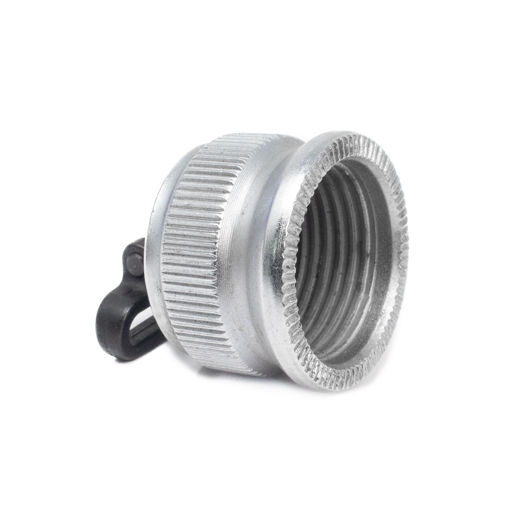 Shotgun Magazine Cap Serrated (Silver) - Standard W/ Sling Swivel — image 2