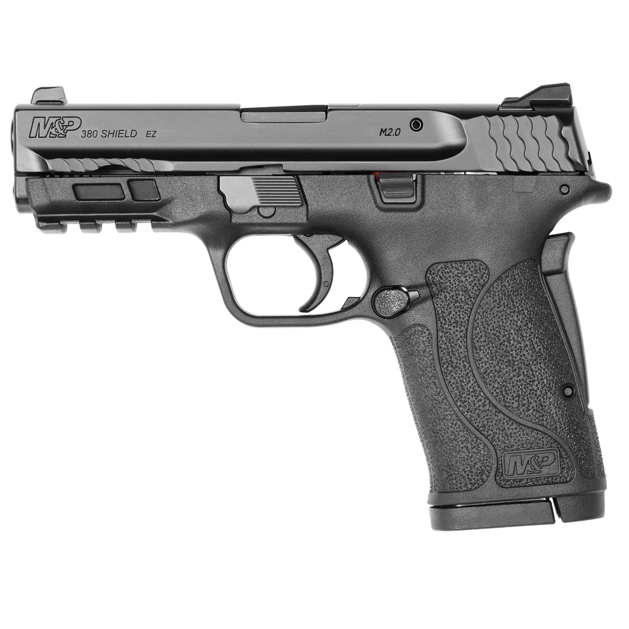 Smith & Wesson, M&P380 SHIELD EZ M2.0, Semi-automatic Pistol, Internal Hammer Fired, Compact, 380ACP, 3.675" Barrel, Polymer Frame, Black, 3-Dot Sights, Grip/Thumb Safety, 8Rd, 2 Magazines