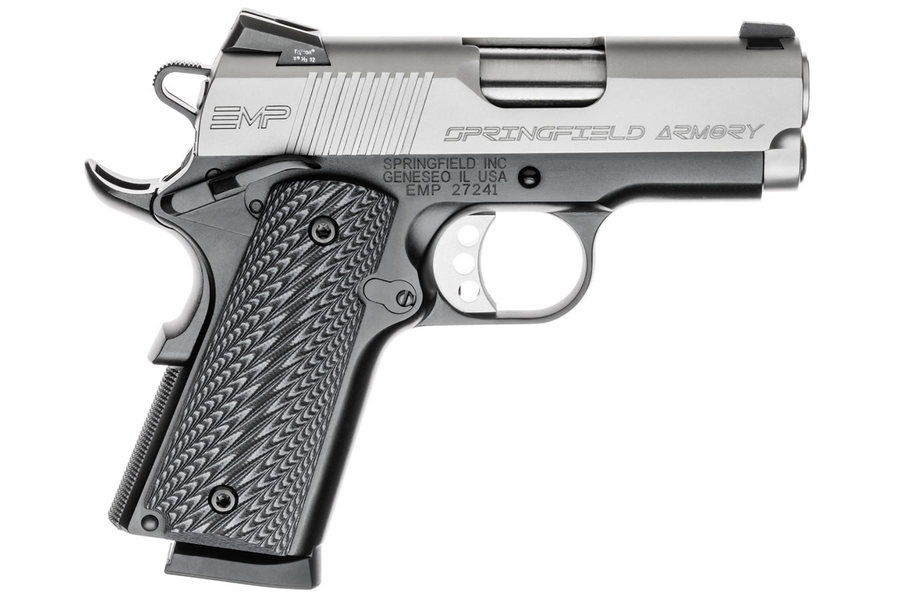 Springfield 1911 Emp 40 S&W Centerfire Pistol With G 10 Grips