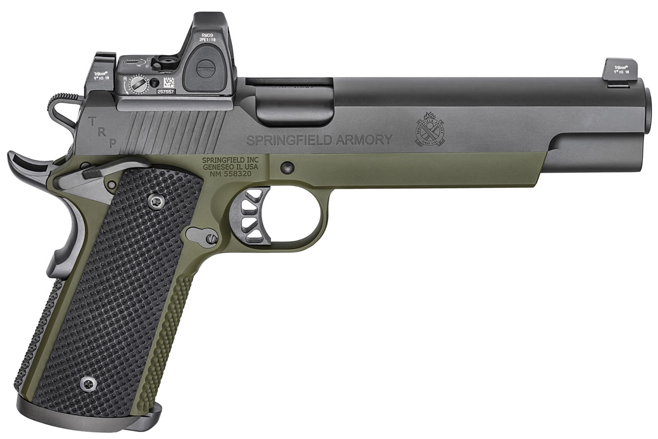 1911 TRP 10mm Long Slide with Trijicon RMR Reflex Sight and Range Bag
