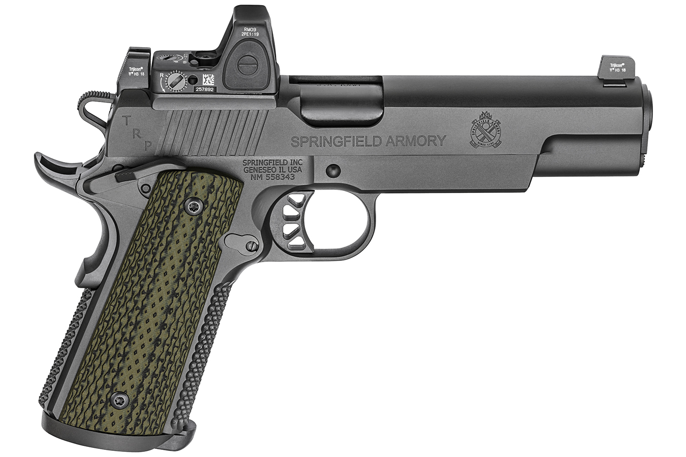 1911 TRP 10mm with Trijicon RMR Reflex Sight and Range Bag