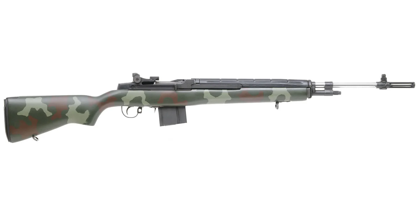 Springfield M1A Super Match 308 With Mcmillan Marine Corps Camo Stock And Douglas Heavy Matc