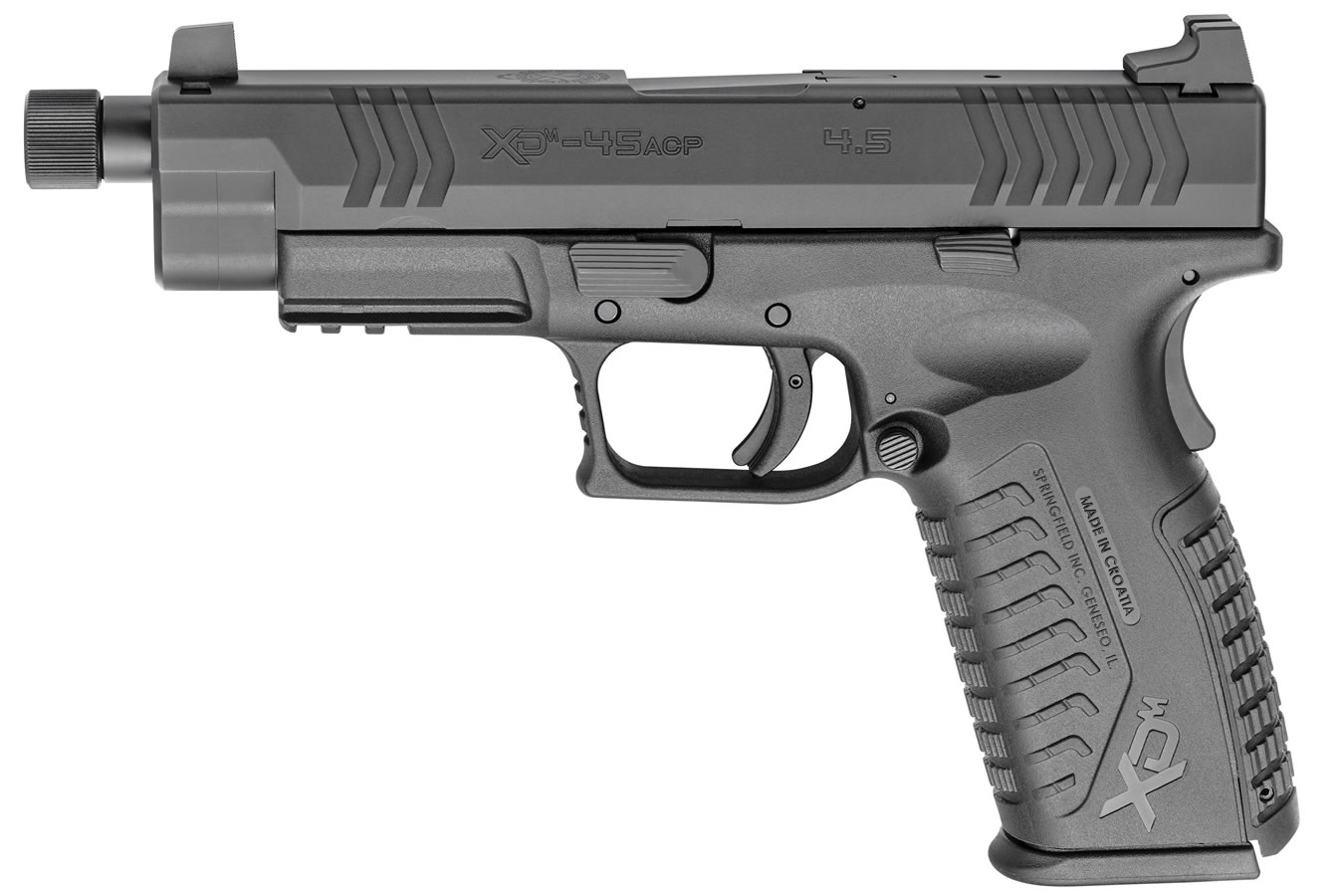 Springfield Xdm 45 Acp 4 5 Black Essentials Package With Threaded Barrel