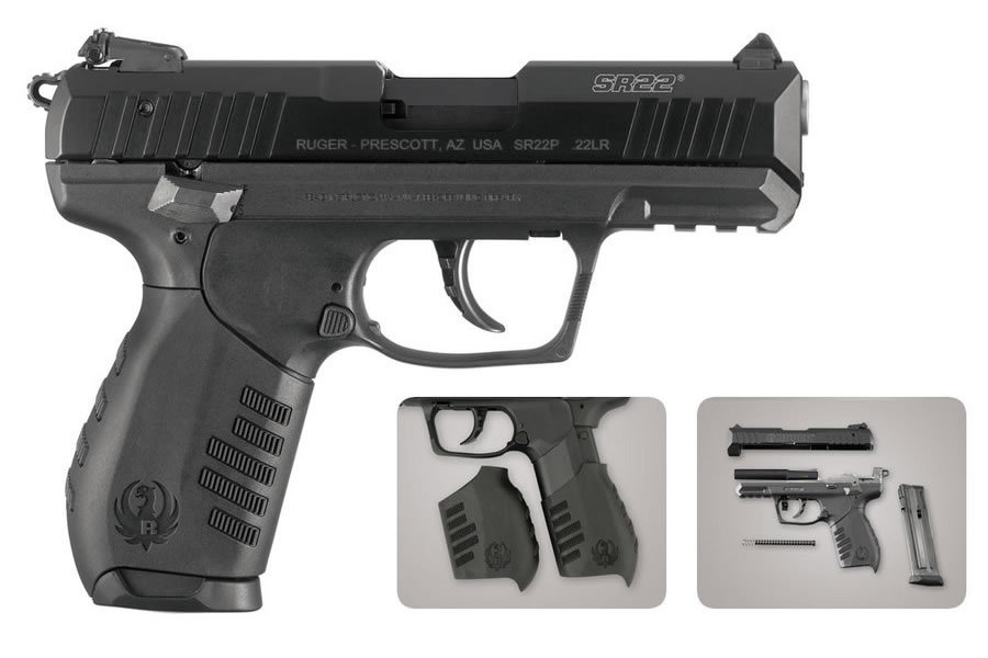 SR22 22LR Rimfire Pistol with 3 Magazines
