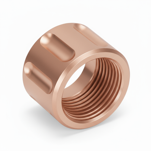 Thread Protector 1 2 X 28 9MM 357SIG Barrel Thick Spiral IN Rose Gold