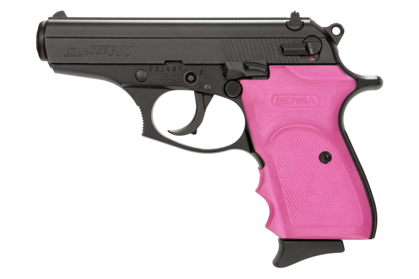 Thunder 380 Carry Conceal Pistol with Pink Rubber Grips