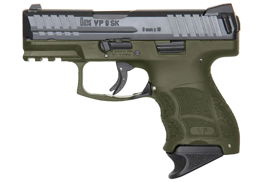 VP9SK 9mm OD Green Striker-Fired Pistol with Night Sights and 3 Magazines
