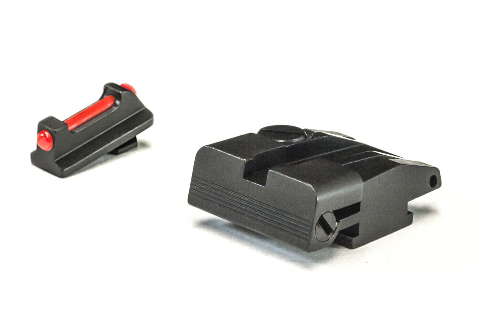 Walther - PPQ, P99, PPQM2 - Black Target with Fiber Front Adjustable Sight Set
