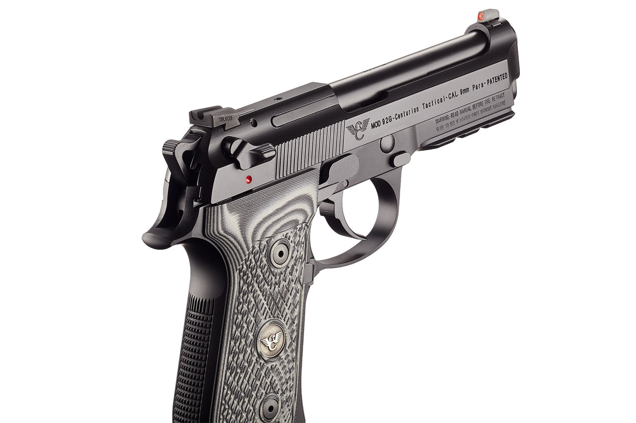 Wilson Combat Beretta 92G Centurion Tactical Handgun 9MM Luger 17RD 2 And 20RD 1 Magazines 4 25 Barrel Black