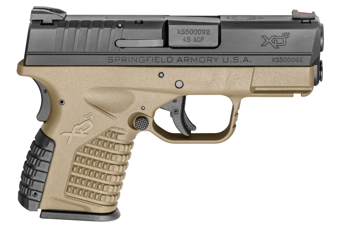 XDS 3.3 Single Stack 45ACP Flat Dark Earth (FDE) Carry Conceal Pistol