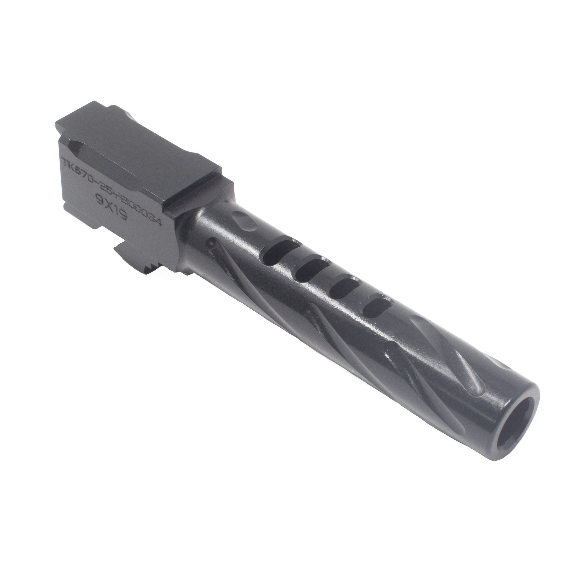 XF Pro 9MM Ported Barrel - 4" Fluted - Glock Gen 4 Compatible - Black