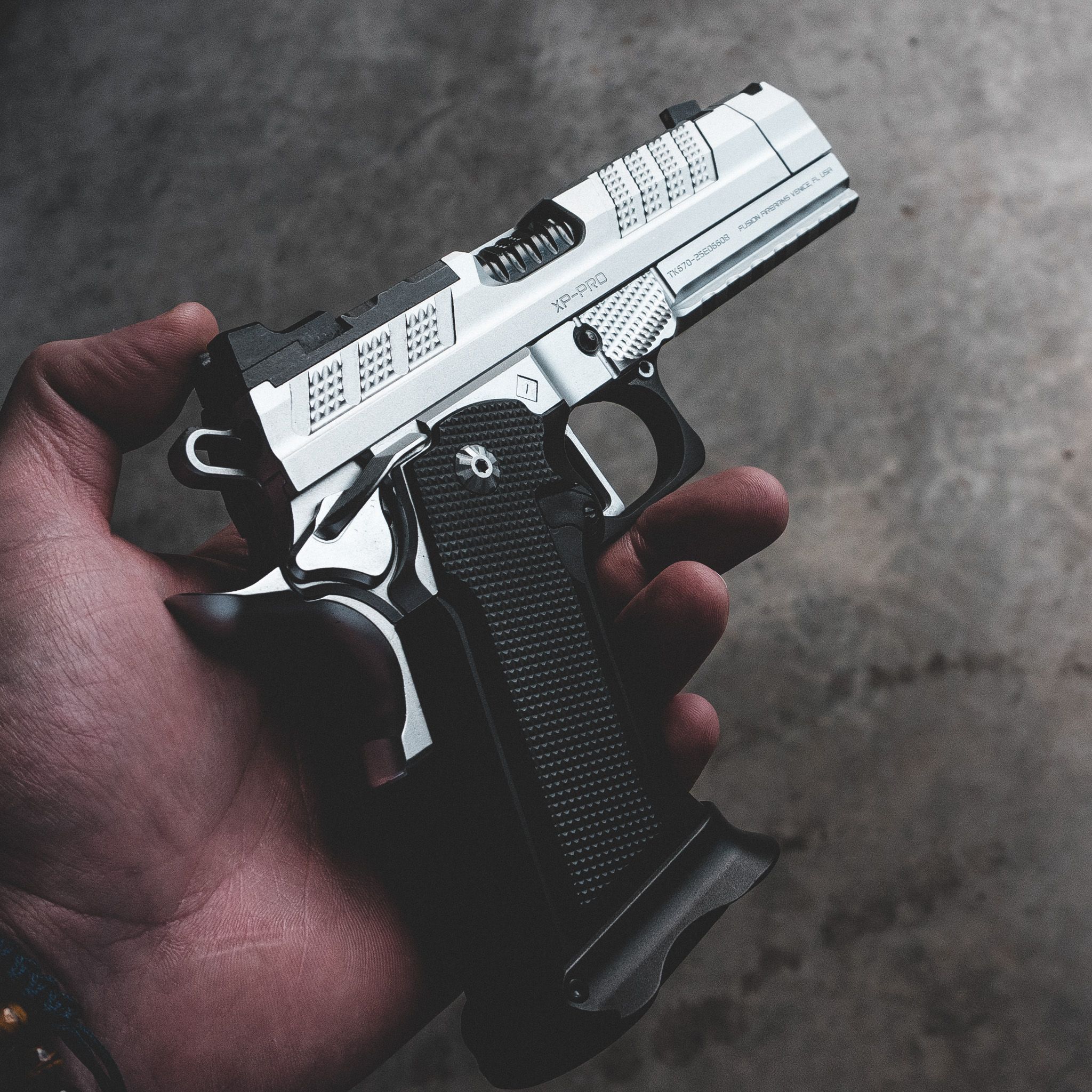 XP COMP & Ported Pistol - 9MM - Chrome - Ambi Thumbrest (Custom Shop Edition)