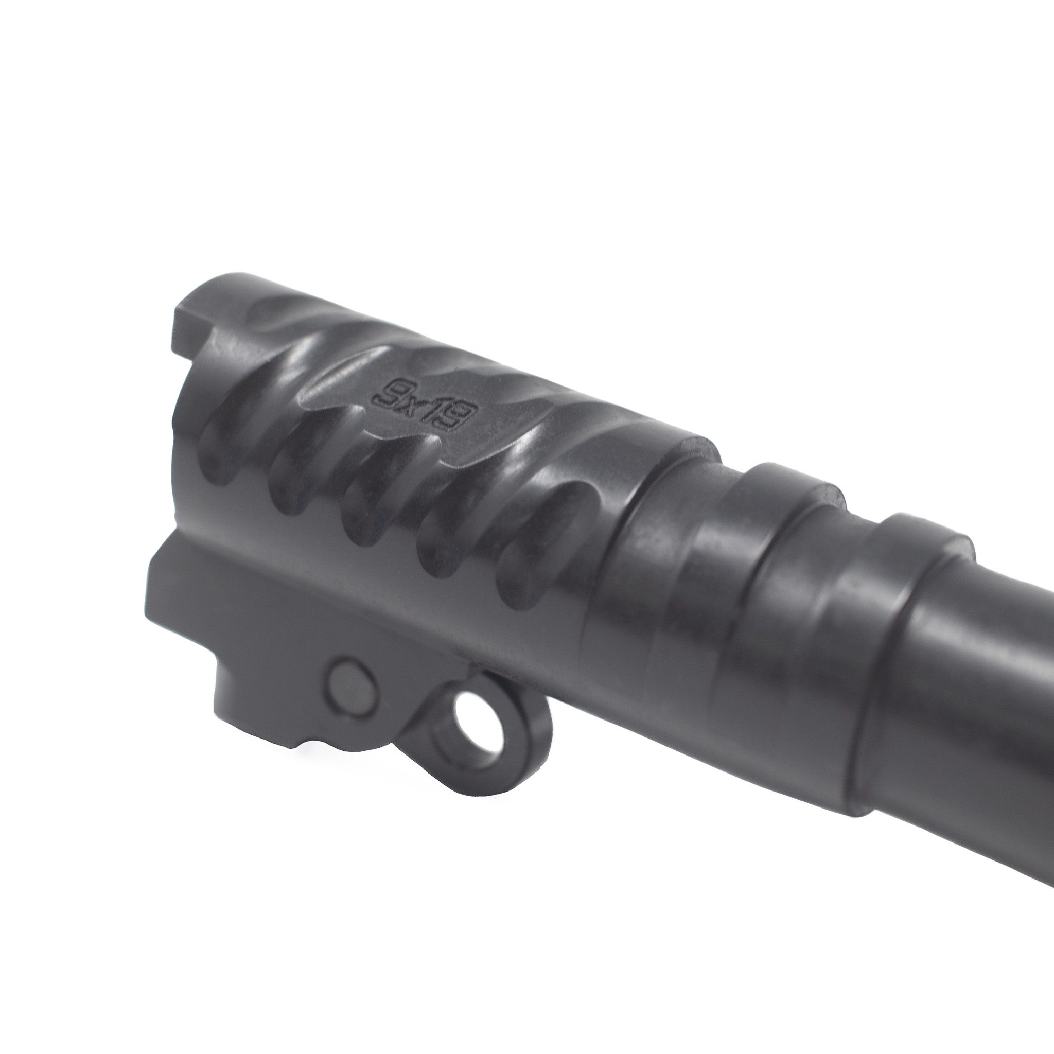 XP Pro 4" Fluted 1911 Barrel - 9MM - Clark/Para Ramped - Ported (Black) — image 2