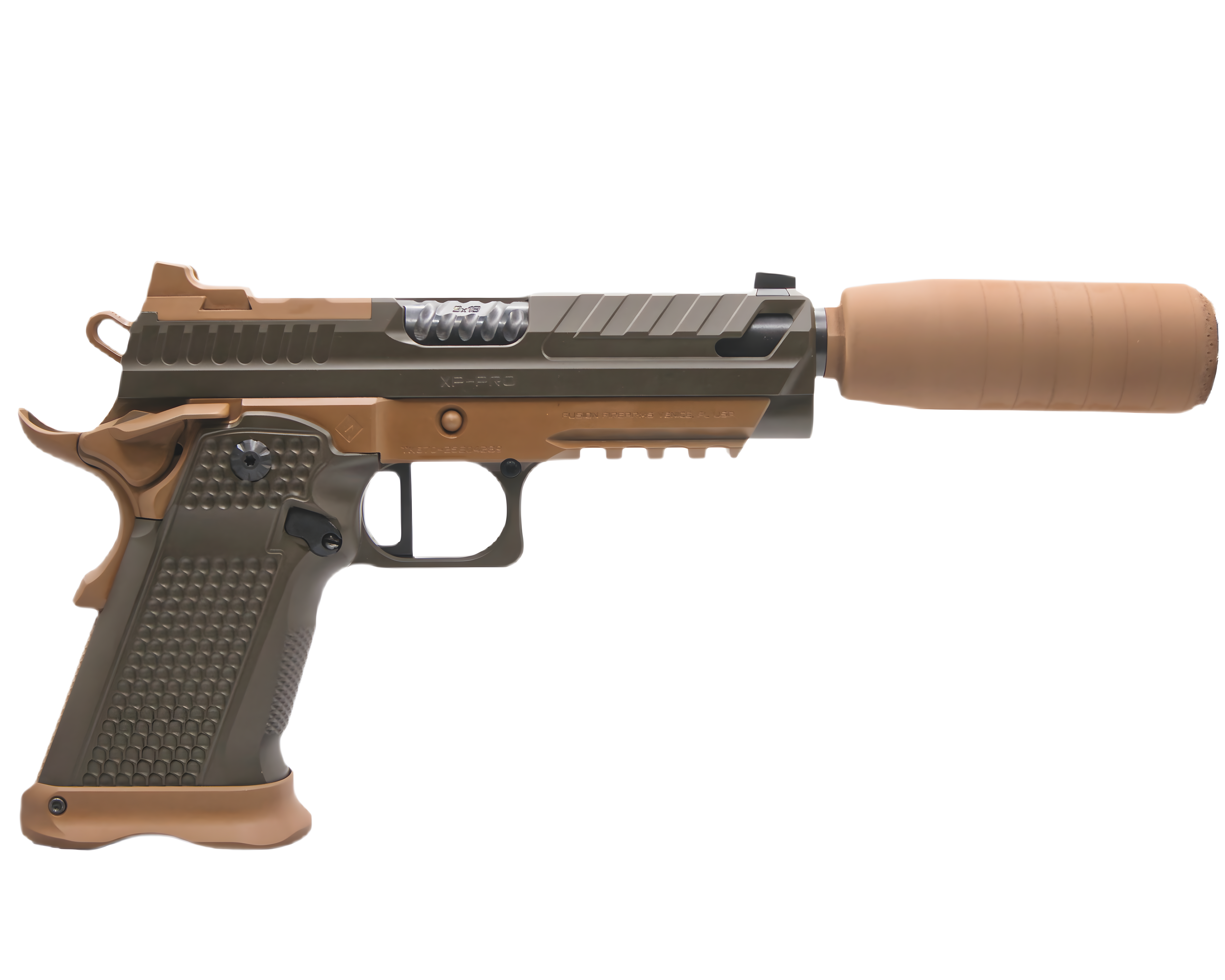 XP PRO - 9MM - OD Green & Tan - Suppressor Package - Custom Shop Edition